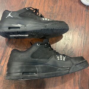 Jordan Black Men's Sneakers with White Accents